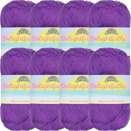 Vista 34 de JubileeYarn - Ovillo de hilo deliciosamente fino, 1.76 oz/madeja de rayón de bambú, color rosa polvo, 4 madejas