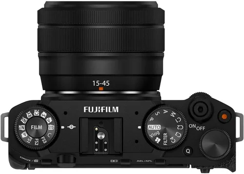 Vista 4 de Fujifilm X-M5 - Cámara digital sin espejo con Fuji XC 0.591-1.772 in f/3.5-5.6 OIS PZ, kit de lente OIS PZ, paquete negro con tarjeta de memoria
