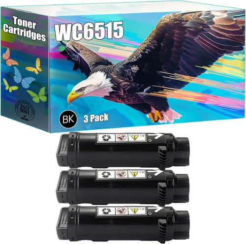 Vista 14 de Compatible with Xerox WC6515 Toner Cartridges Work for Xerox Phaser 6510DN 6510DNI 6510N WorkCentre 6515DN 6515DNI Printers (1 Pack Black)