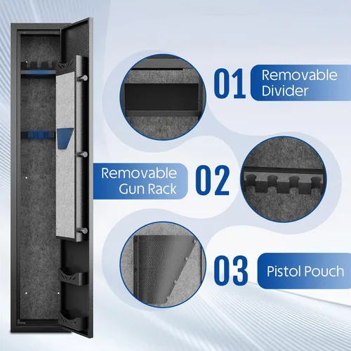 Vista 4 de 2-3 Gun Safe,gun safe for rifles and pistols, Digital Access Safe