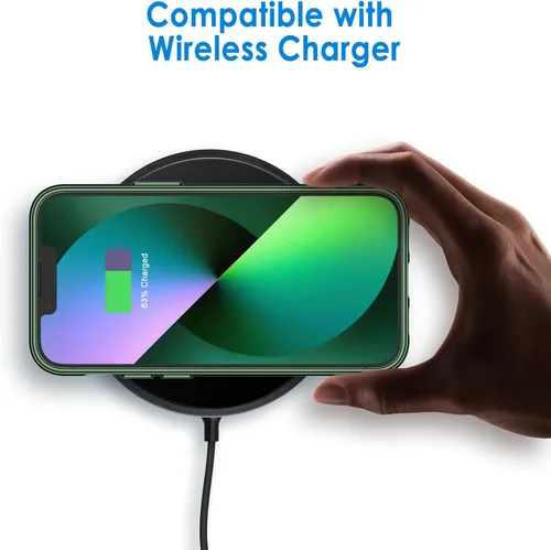 Vista 4 de JETech - Funda para iPhone 13 de 15,5 cm, cubierta de goma a prueba de golpes que no se pone amarilla, parte trasera transparente antiarañazos