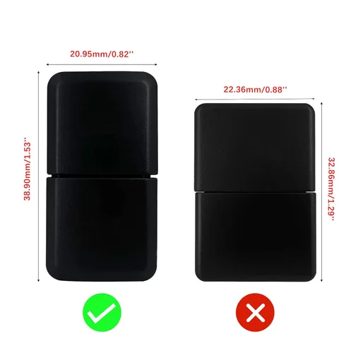 Vista 3 de Compresor de aire y Interruptor de botón doble de bloqueo de diferencial trasero para Toyota Tacoma Prado Fortuner Hilux 39mm X 21mm