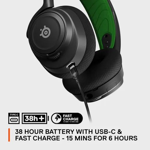 Vista 7 de SteelSeries Arctis Nova 7X Set de audífonos inalámbricos para Xbox, multiplataforma para juegos y móviles - Conexión inalámbrica simultánea de 2,4
