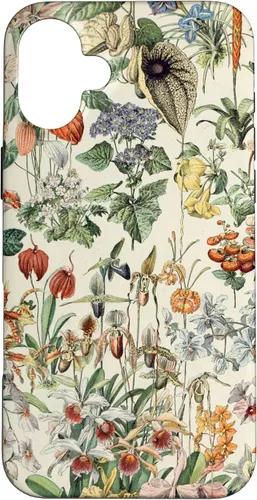 Vista 22 de Cute Flowers Vintage Botanical Flower Illustration Case for iPhone 17