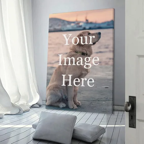 Vista 3 de Impresiones en lienzo personalizadas con tus fotos para mascotas/animales, imágenes de lienzo personalizadas para pared a imprimir enmarcadas