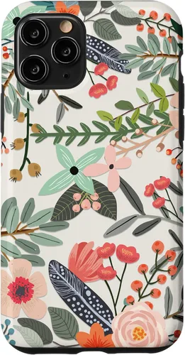 Vista 29 de Cute Colorful Garden Botanical Floral Pattern Case for iPhone 17