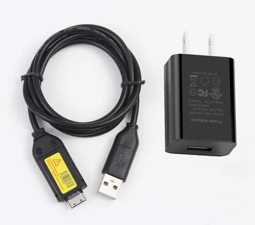 Vista 5 de MaxLLTo para Samsung ST61 ST65 ST70 PL120 cable USB, cable de cargador de batería de alimentación de CA para cámara digital Samsung