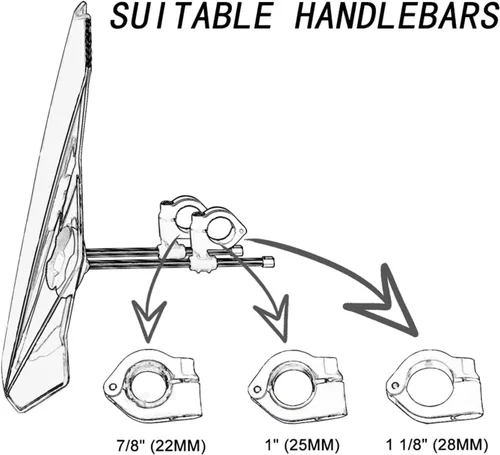 Vista 2 de Protector de parabrisas universal para motocicleta, protector de parabrisas de motocicleta, deflector de motocicletas con lente ahumada para C &