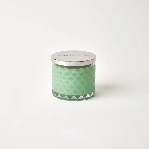 Vista 2 de Gold Canyon Heritage - Vela mediana con aroma a manzana crujiente, 14 onzas, tres mechas, cera de soja 100% natural, notas de granny Smith manzana