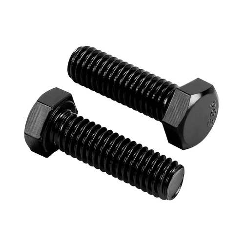 Vista 9 de Tornillos hexagonales de cabeza hexagonal de 1/2-13 x 1, accionamiento hexagonal externo, acero inoxidable 304, totalmente roscado, óxido negro, 10