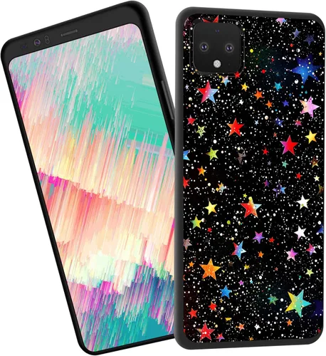 Vista 423 de Funda delgada para Google Pixel 4 XL, funda delgada de silicona de TPU suave a prueba de golpes para Google Pixel 4 XL, astronauta Galaxy