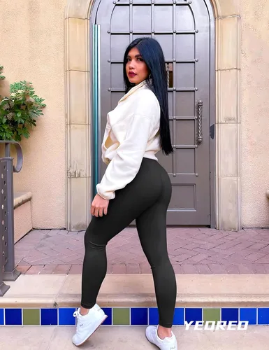 Vista 2 de YEOREO Amplify - Leggings de entrenamiento sin costuras para mujer, mallas de levantamiento de glúteos, pantalones de yoga de cintura alta