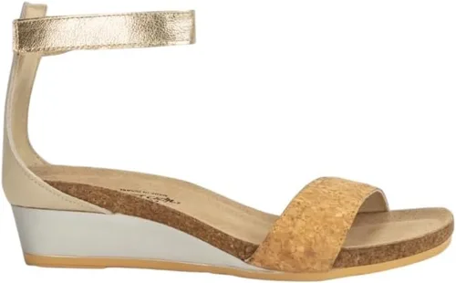 Vista 18 de NAOT Calzado Pixie Sandalia para mujer Lagartija beige/oro rosa