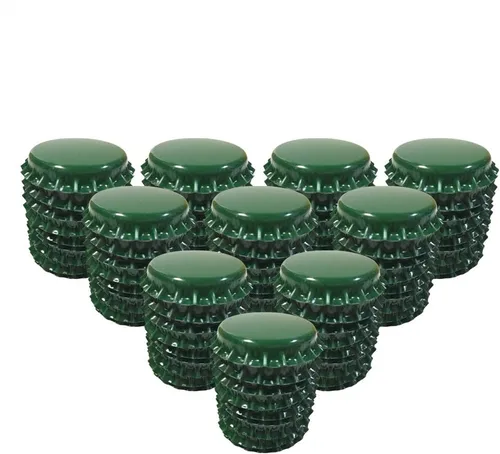 Vista 9 de HAWORTHS - 100 unidades de coronas para botellas, tapas decorativas de doble cara, calcomanías impresas para botellas para lazos para el cabello