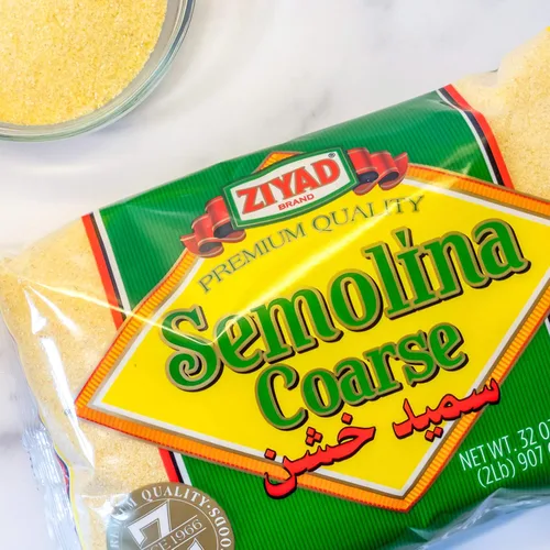 Vista 5 de Ziyad Trigo de Sémola Gruesa, Smeed, Harina de Sémola, Perfecto para Guisos, Sopas, Salsas, Hornear Panes, Galletas, Masa de Pizza con Bajo