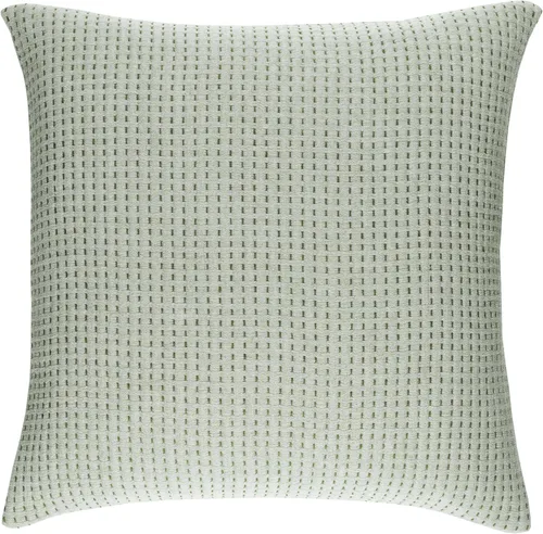 Vista 4 de Pine Cone Hill Pick Stitch Evergreen - Funda de almohada de Matelasse, tamaño estándar, patrón sólido verde