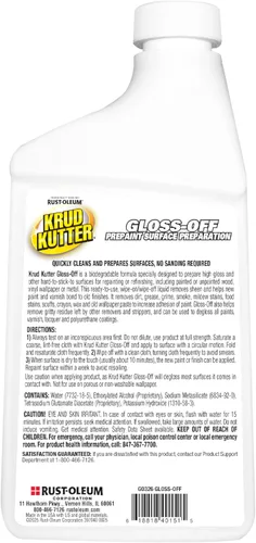 Vista 2 de Krud Kutter GO326 Gloss Off - Limpiador Preparador de Superficies para Prepintado, 32 oz