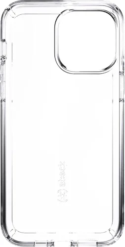 Vista 7 de Speck Funda delgada transparente para iPhone 13 Pro Max, protección contra caídas, compatible con carga inalámbrica, antiamarilleo