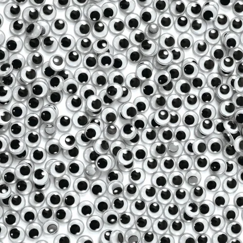 Vista 4 de Colorations Wiggly Googly Eyes, el más vendido, paquete económico con almacenamiento, regular, blanco y negro, artes y manualidades, para niños