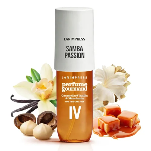 Vista 12 de Fragancia para el cabello y el cuerpo de 3 onzas líquidas, Eau de Parfum para mujer, aroma cálido, perfume n.º 2, aroma floral de fruta, con notas