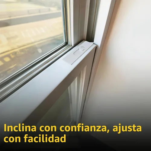 Vista 5 de Brixwell Par de pestillo de inclinación a presión, juego de mano izquierda y derecha, plástico, acabado blanco, longitud del cuerpo de 2-1/2", corte