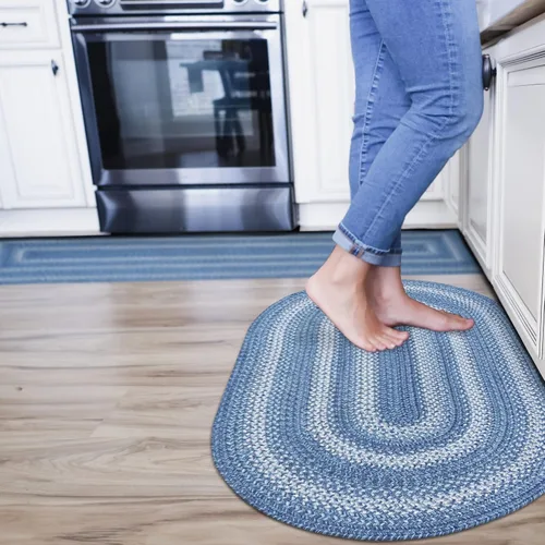 Vista 13 de Homespice Alfombra ovalada trenzada de yute de hoja ámbar, ideal como Hoja de ámbar