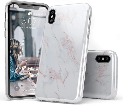 Vista 18 de Casely Funda para iPhone X/XS y I OOP Muestra mixta Diseño clásico ultra delgado