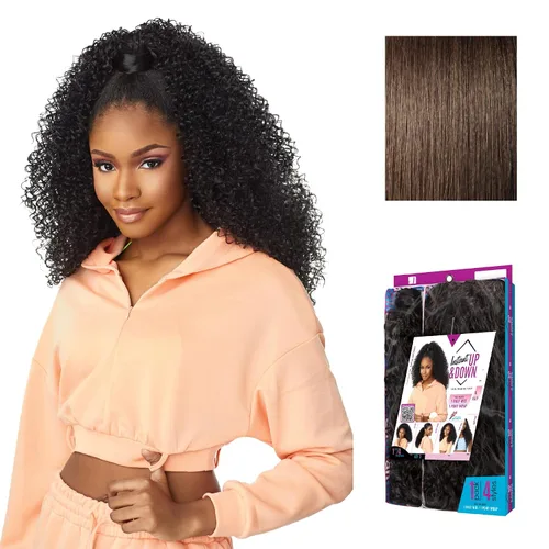 Vista 12 de Sensationnel Instant Updown Halfwig Pony-Iud 3, 1 JETBLACK
