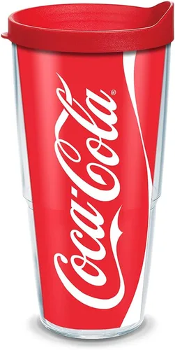 Vista 17 de Tervis Coca-Cola - Vaso de Coca-Cola con envoltura y tapa esmerilada, 16 onzas, transparente