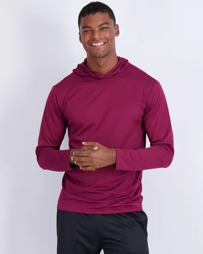 Vista 2 de Real Essentials Paquete de 3 sudadera deportiva de manga larga con capucha y bolsillos UPF 50+ (disponible en tallas grandes y altas)