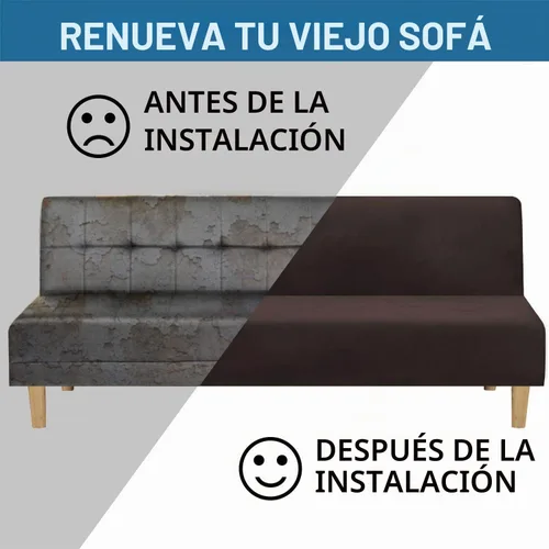 Vista 4 de H.VERSAILTEX - Funda para sofá de terciopelo real, para futón sin brazos, sofá, sofá cama, para proteger muebles, de terciopelo grueso y suave que