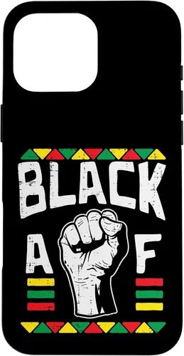 Vista 19 de Black AF Fist Dashiki Kente Pride BLM African American Gift Case for iPhone 17
