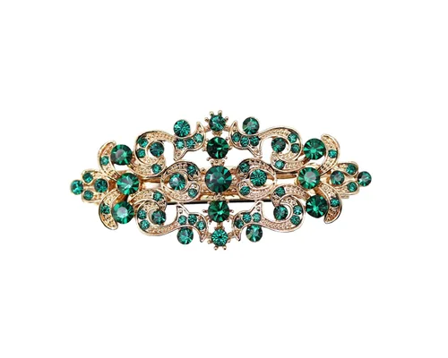 Vista 22 de Faship Precioso pasador floral de cristal AB Rhinestone
