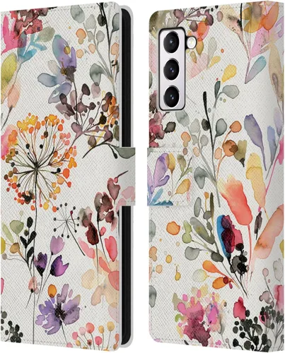 Vista 22 de Head Case Designs Officially Licensed Ninola Beige Wild Grasses Leather Wallet Case Compatible with Samsung Galaxy A07 4G