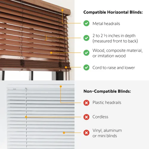 Vista 3 de Somfy Clever - Kit de motor de persiana inclinable, se adapta a tus persianas horizontales de 2 pulgadas, persianas inteligentes para seguridad