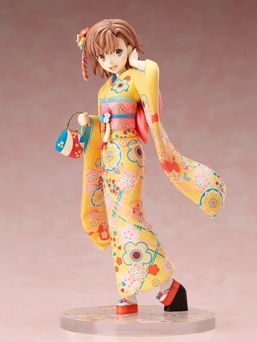 Vista 11 de FuRyu A Certain Scientific Railgun T: Mikoto Mikasa (Furisode Version) Figura de PVC a escala 1:7, multicolor, 8 pulgadas