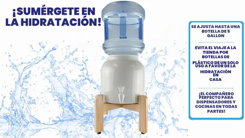 Vista 4 de New Wave Enviro Soporte de mostrador dispensador de agua, unidad única (contrasoporte)