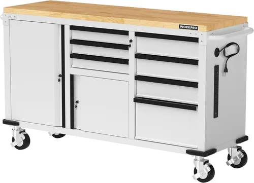Vista 12 de WORKPRO Cofre de herramientas rodante de 52 x 20 pulgadas con tablero
