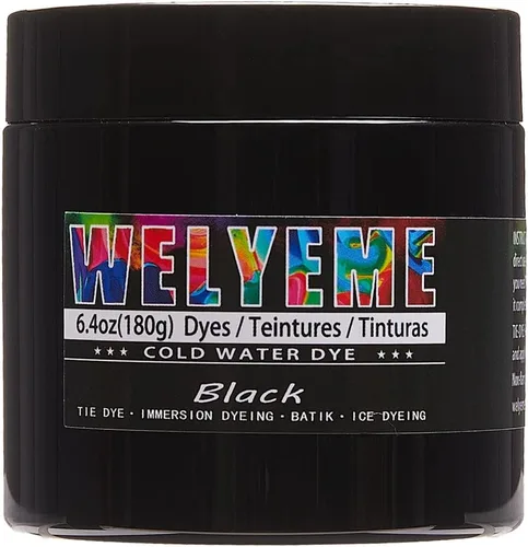 Vista 5 de Polvo de tinte para agua fría, surtido de 8 colores, 7/2-oz. frascos a granel, para teñido anudado, batik, teñido con hielo