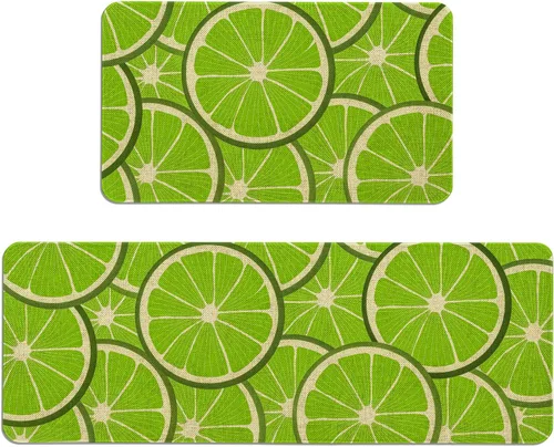 Vista 43 de Mloabuc® Tapete decorativo de flores, tapetes de cocina de arpillera de arpillera para mujer, accesorios de cocina para exteriores, 17 x 30 pulgadas