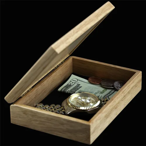 Vista 3 de Joyero de madera para regalar cereza