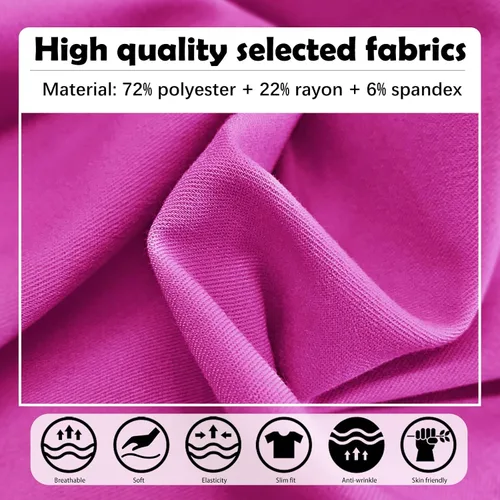 Vista 5 de VIAOLI Conjunto de ropa quirúrgica para mujer con cremallera, conjunto médico de enfermería y pantalón de enfermería, diseño moderno y sexy
