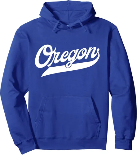 Vista 4 de Oregon Sudadera con capucha clásica, Negro, S