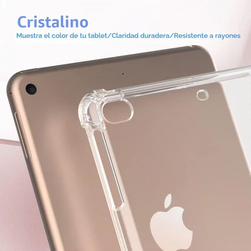 Vista 7 de Callyue Funda transparente para iPad mini 5 / Mini 4 / Mini 3 2 1, funda protectora de goma suave de silicona de esquina lateral para tableta Apple