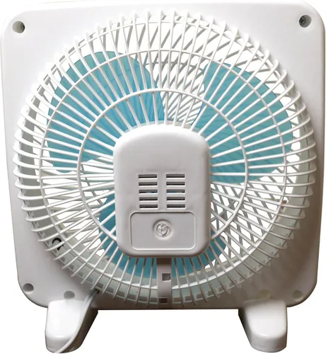 Vista 3 de Seasons Comfort Ventilador de caja de mesa de 9 pulgadas, 3 velocidades, ventilador de mesa silencioso con fuerte flujo de aire, ventilador de caja
