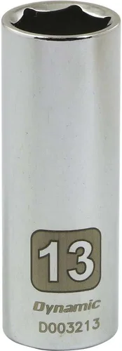 Vista 6 de Herramientas Dinámicas d003204 1/4" Drive 6 Punto Metric Socket con 4 mm Deep de longitud