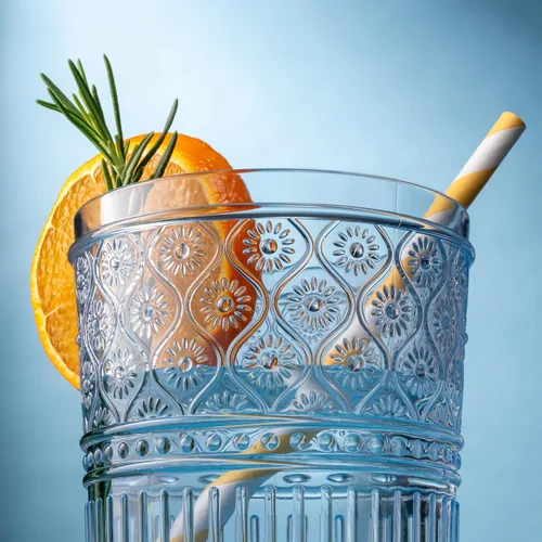 Vista 2 de Godinger Vasos de whisky, juego de vasos acrílicos, elegantes vasos de plástico de bola baja, vasos de rocas, juego de vasos para beber, decoración
