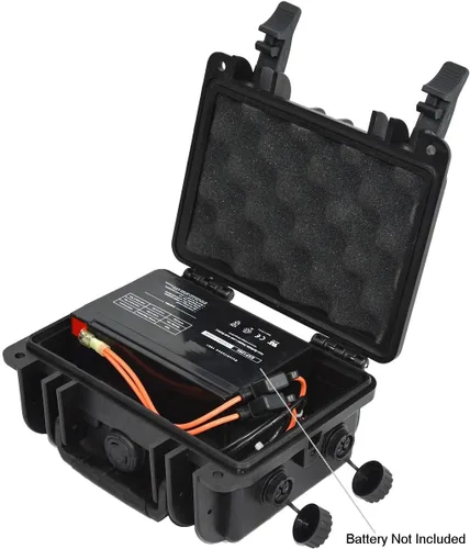 Vista 3 de Elephant B095 - Caja de batería para kayak, impermeable, para alimentar GPS, buscadores de peces, luces LED, bomba aireadora