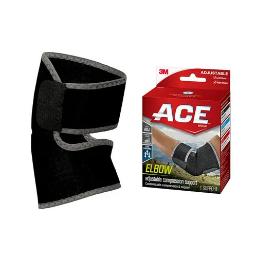 Vista 11 de ACE Soporte de codo de compresión, grande/XL, negro, paquete de 1