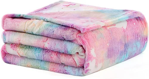Vista 7 de SALIMAH Manta que brilla en la oscuridad, regalos de unicornios para niñas, juguetes para niñas de 2, 3, 4, 5, 6, 7, 8, 9, 10 años, mantas suaves